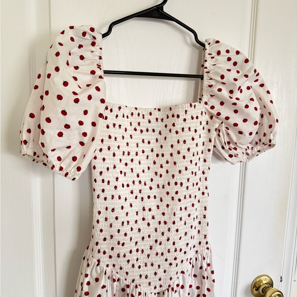 o.p.t Nan Tomato Print Drop Waist Maxi Dress - Picture 4 of 8